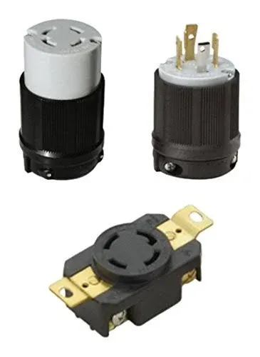 OCSParts L14-30PCR NEMA L14-30 Plug, Connector and Receptacle - 30 Amp, 125/250V