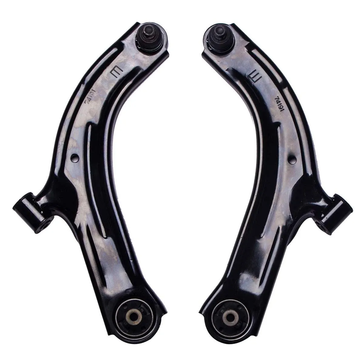 Front Lower Control Arm and Ball Joint Assembly Compatible With Nissan Cube Tiida Versa Driver Passenger Side AUQDD 2PCS K620566 K620567 Left Right Professional Suspension