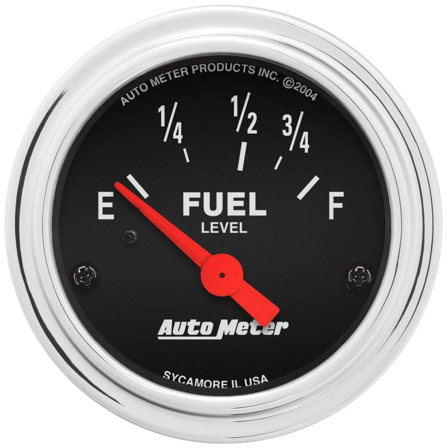 AutoMeter Traditional Chrome Electric Fuel Level Gauge