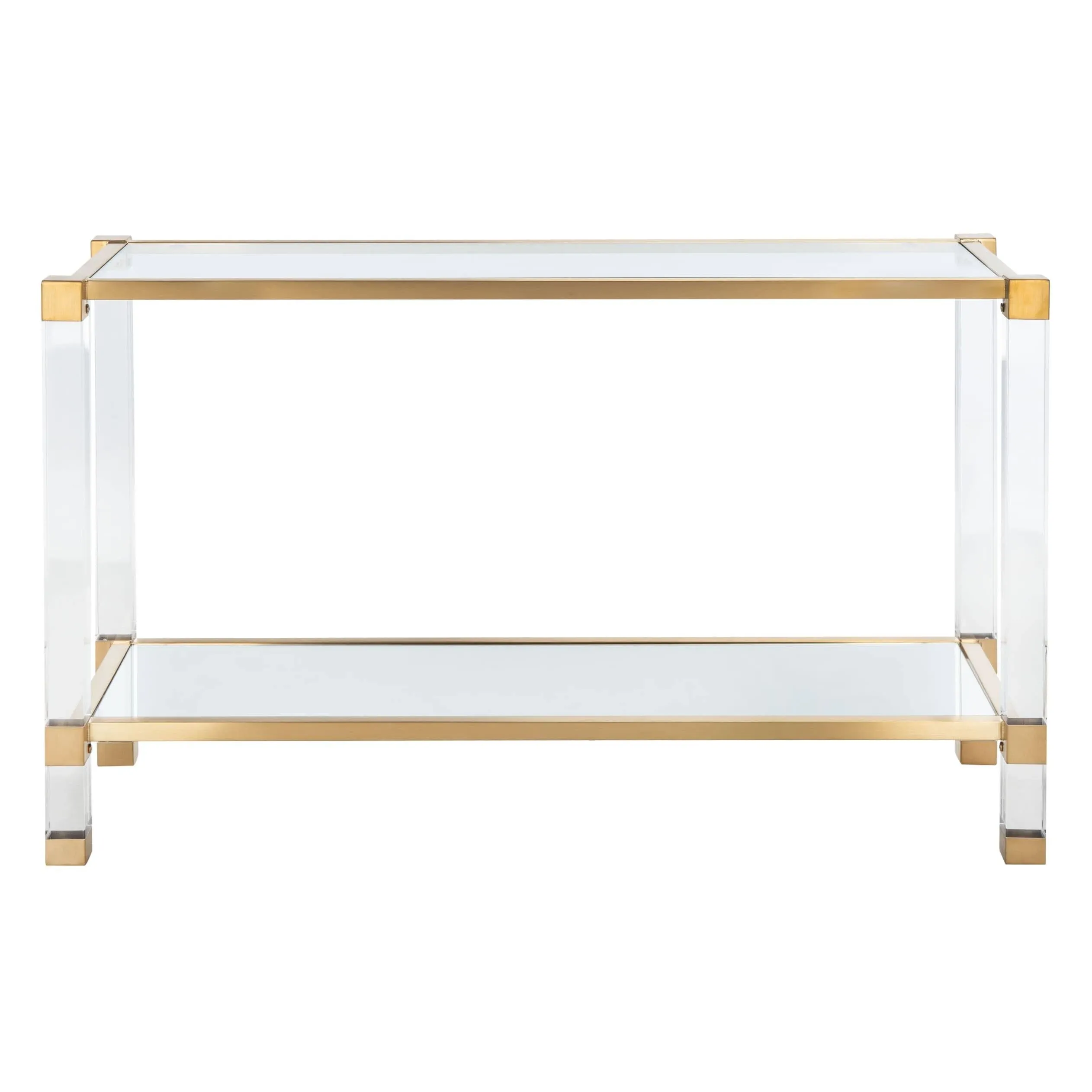 Safavieh Angie Acyrlic Console Table - Brass