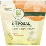 Grab Green Garbage Disposal Freshener Cleaner Pods - Tangerine with Lemongrass