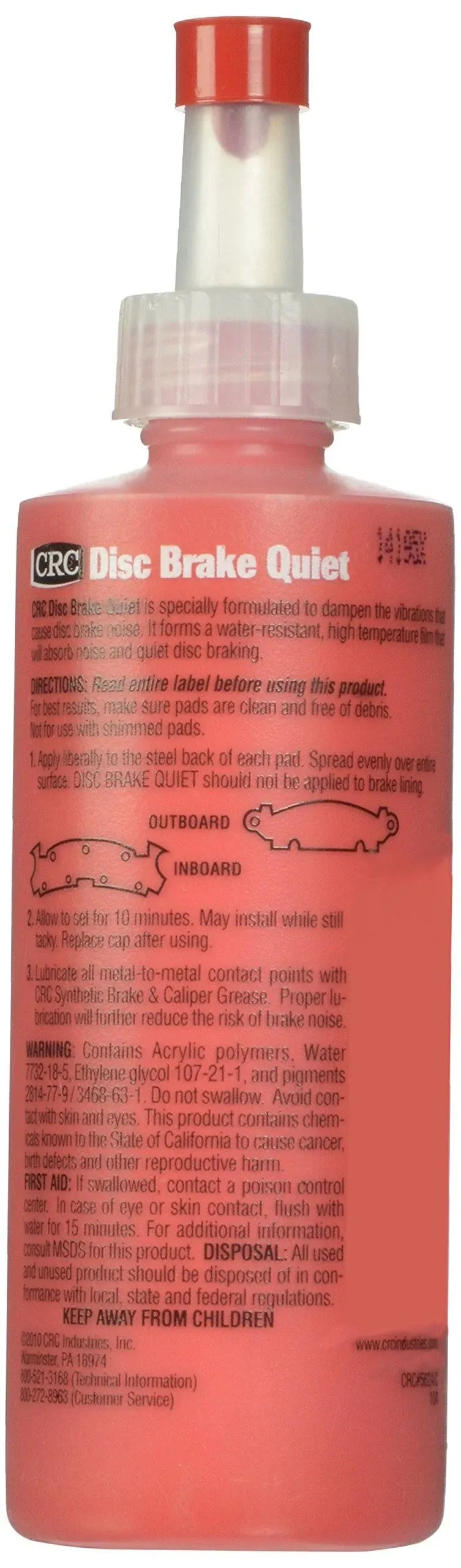 CRC Disc Brake Quiet - 4 Fl Oz. (05016)