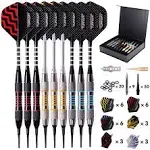  Darts Plastic Tip - Professional Soft Tip Darts Set for Electronic Tungsten