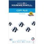 Hammermill Copy Plus Print Paper, 92 Bright, 20 lb, 8.5 x 14, White, 500/Ream