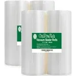 MakMeFre 4 Pack 11&#034;x50&#039;(Total2<wbr/>00Feet) Vacuum Sealer Bags Rolls for Food,Comme...