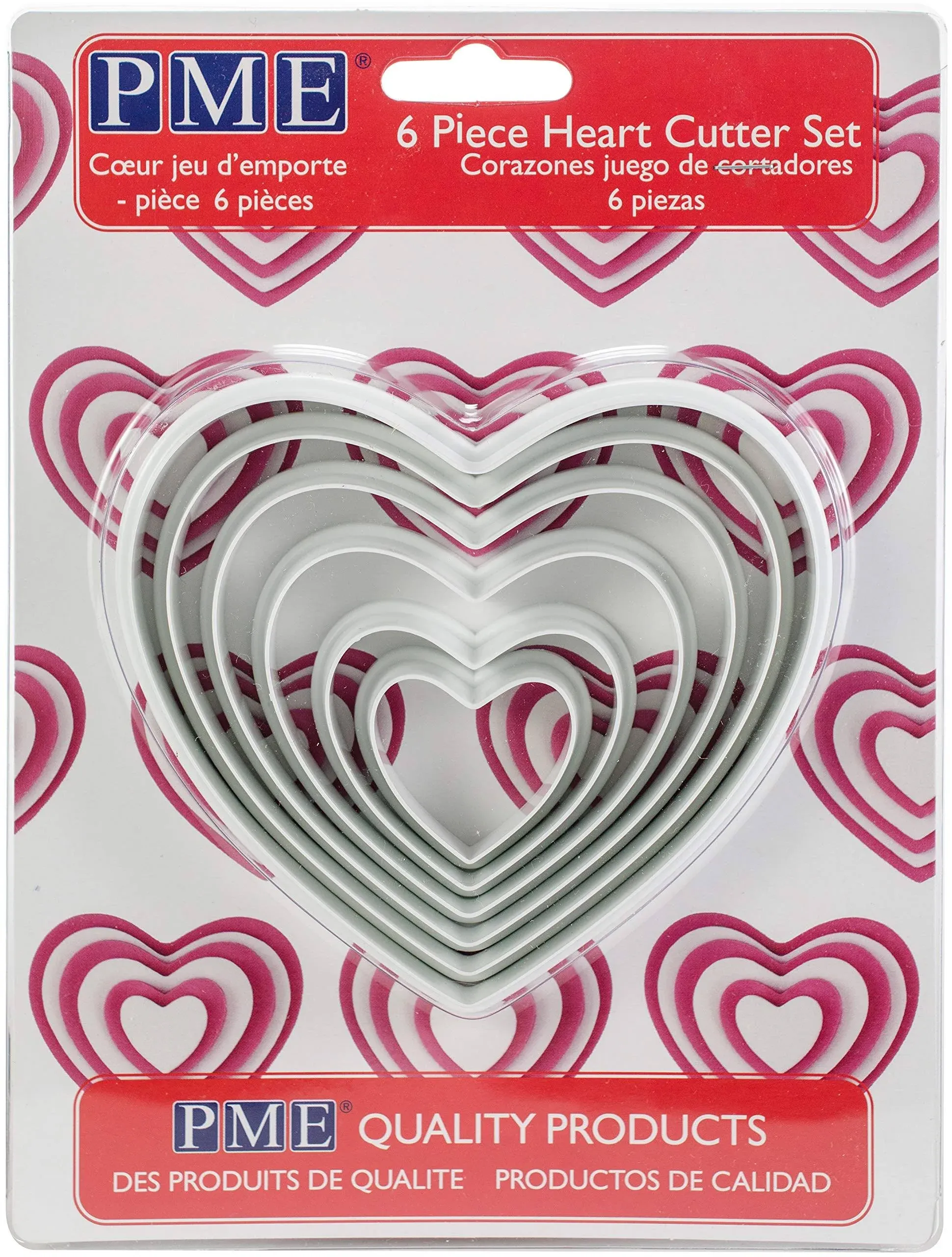 PME 6 Piece Heart Cutter Set