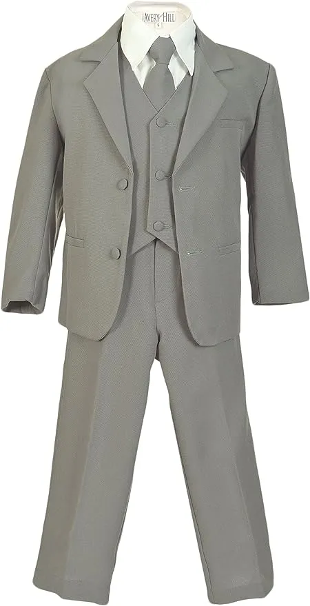 Avery Hill Boys Formal 5 Piece Suit with Shirt and Vest