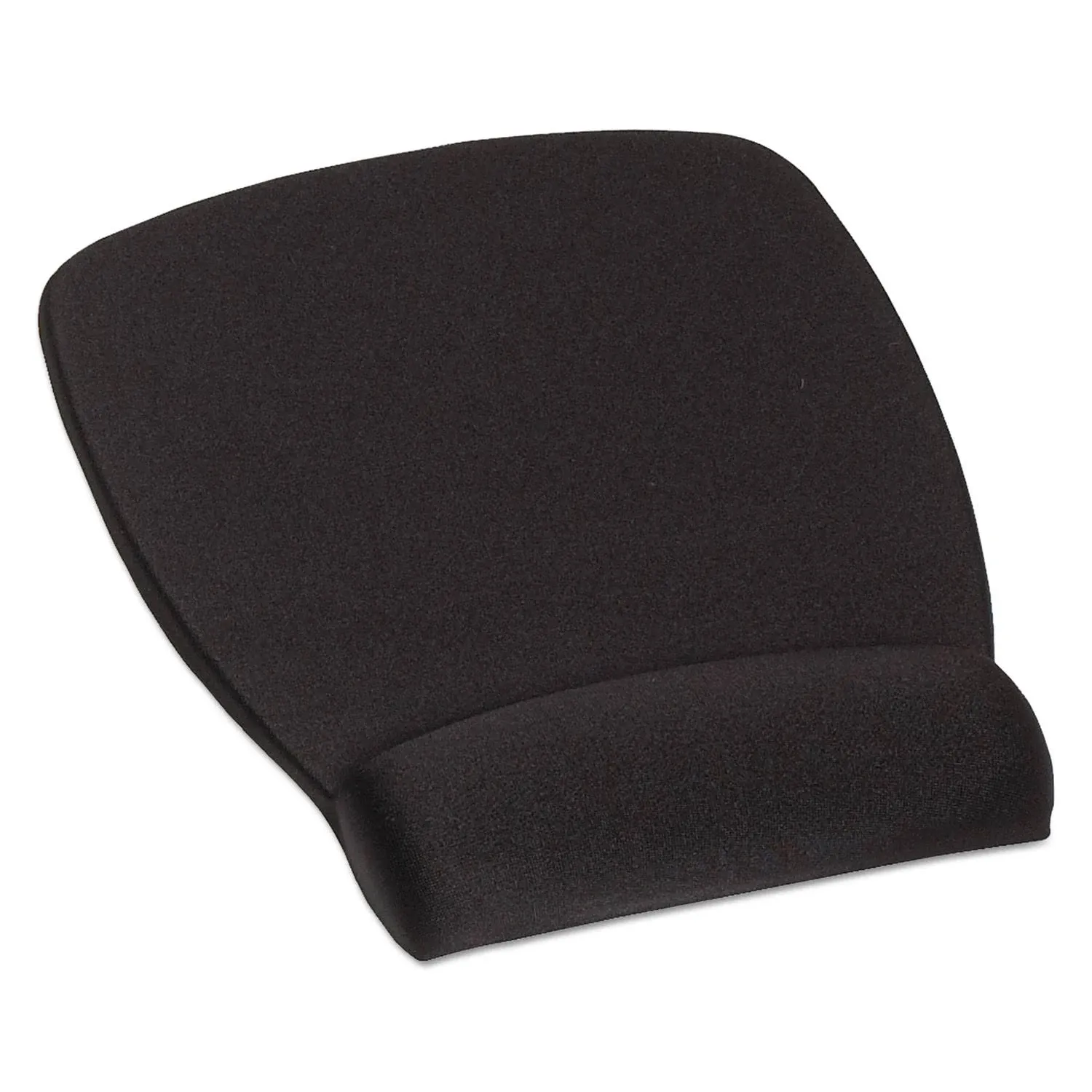 Antimicrobial Foam Mouse Pad with Wrist Rest, 8.62 x 6.75, Black