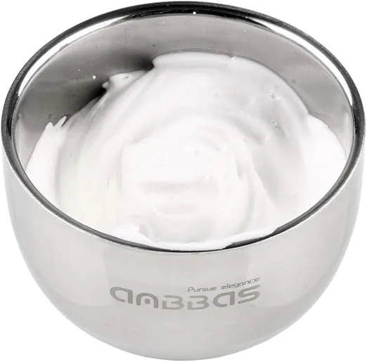 Anbbas Shaving Brush Set for Men 3in1 Vegan Style Synthetic Badger Hair Shaving Brushes, Stainless Steel Shaving Stand + Bowl Perfect for Wet Close Shave