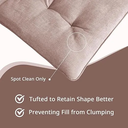 Intelligent Design Edelia Foldable Poly Chenille Light Weight Lounge Floor Pillow Cushion Tufted Seat for Meditation, Game Playing, Yoga, Reading with Travel Wrap, 27"W x 74"L, Blush
