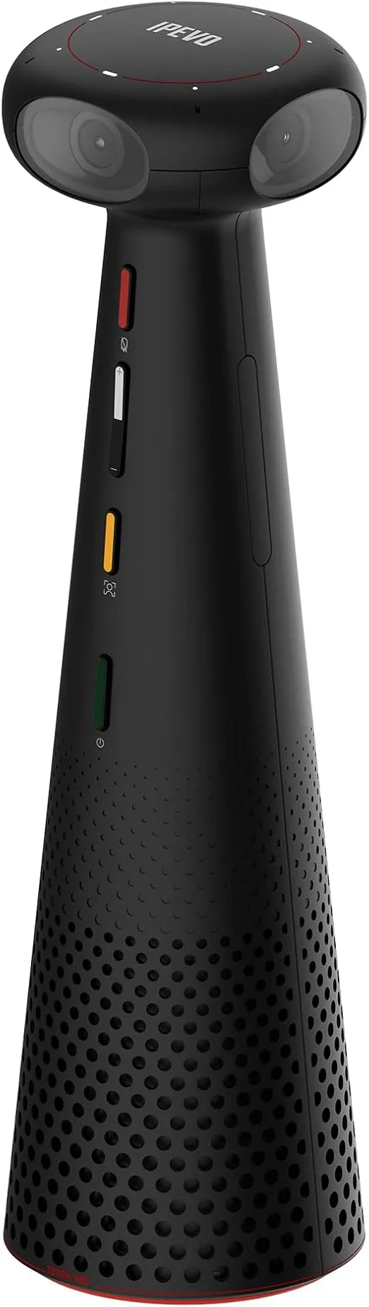 IPEVO Totem 360, Panoramic 360-Degree Conference Camera, USB-C Plug'n'Play, Multiple AI Mode, w/Speaker, Microphone & Noise Reduction, Human-Eye Experience by Four Lens Stitched Display, Zoom & Teams