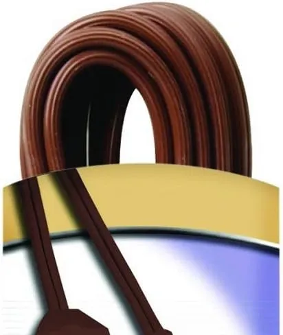 Woods Indoor Light Duty Extension Cord, 12Ft, 16 Gauge, 2 Conductor, 3-Outlet Cube Tap with Safety Cover, Brown, 094038907
