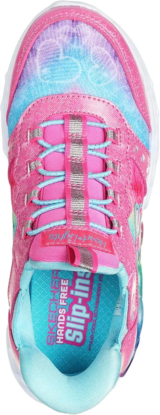 Skechers Girls' Infinite Heart Lights eternal Shimmer
