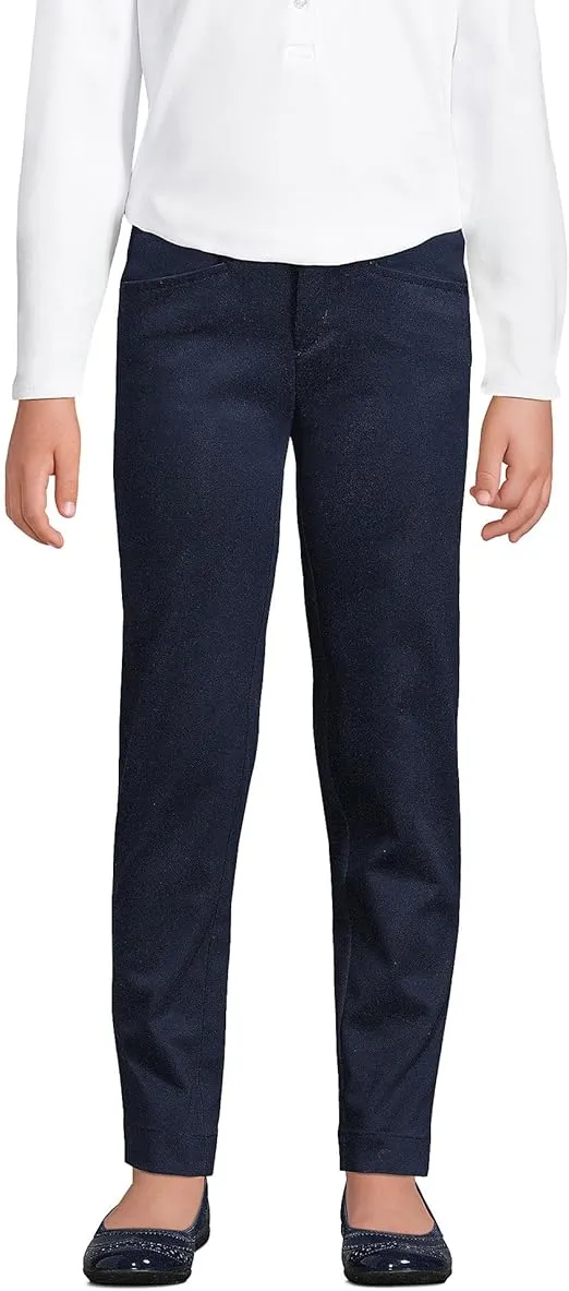 Lands' End Girls Slim Fit Stretch Chino Pants