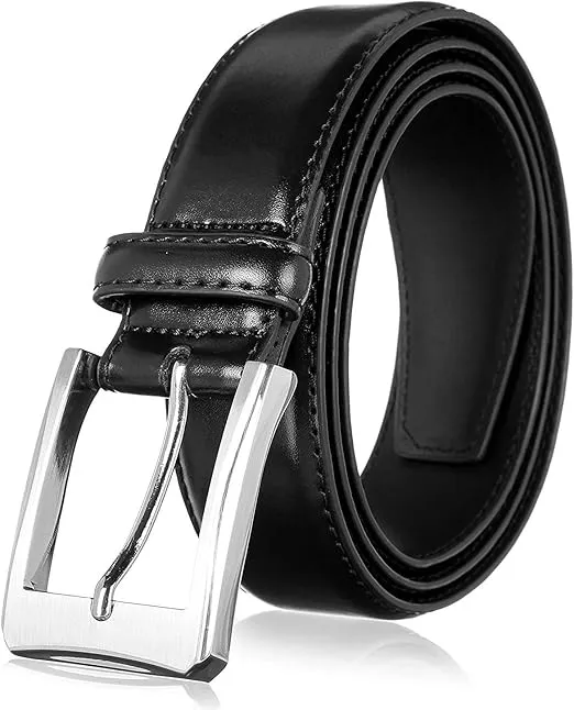 KM Legend Mens Genuine Leather Dress - Classic & Fashion For Work Business And Casual Belt