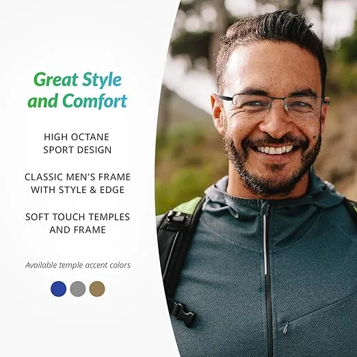 SAV Sportex AR4145 Reading Glasses - Flexible, Durable, Lightweight, High-Performance Readers
