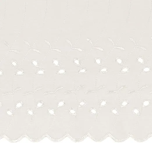 EASY FIT Eyelet Elastic Wrap Around Bed Skirt, Easy On/Off Dust Ruffle (18 Inch Drop), Queen/King, White