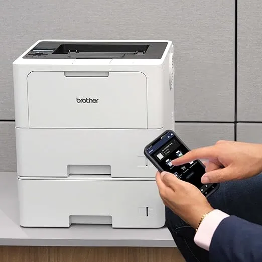 Brother HL-L6210DWT Business Monochrome Laser Printer with Dual Paper Trays, Wireless Networking, and Advanced Security Features