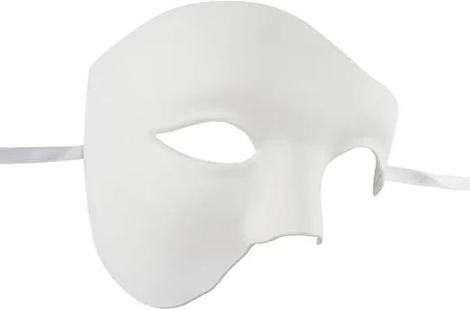 KEFAN Mens Mask Masquerade Mask Phantom of The Opera Half Face Mask