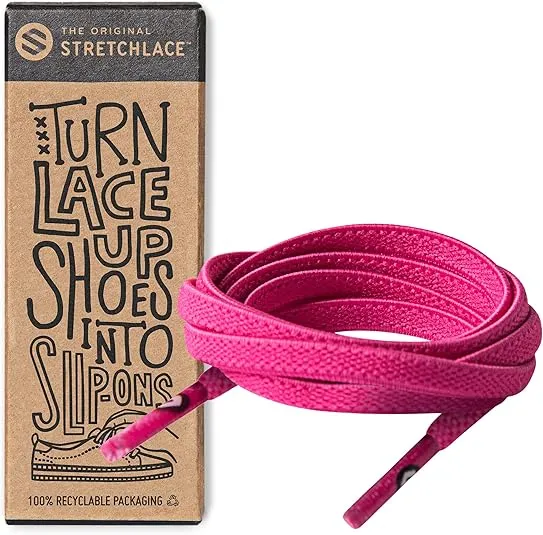 THE ORIGINAL STRETCHLACE | Elastic Shoe Laces | As Seen on Shark Tank | Flat Stretch Shoelaces