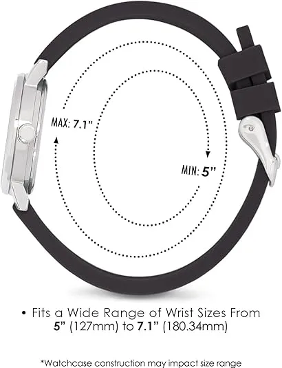 Speidel Replacement 14mm Scrub Silicone Watchband for Nurses, Doctors, Students in Multiple Colors