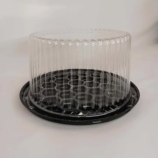 Oasis Supply, Round Layer Cake Display Containers with Clear Dome Lids, Made in American, BPA Free, 6 Count, (10" Round, Height for 2-3 Layers)