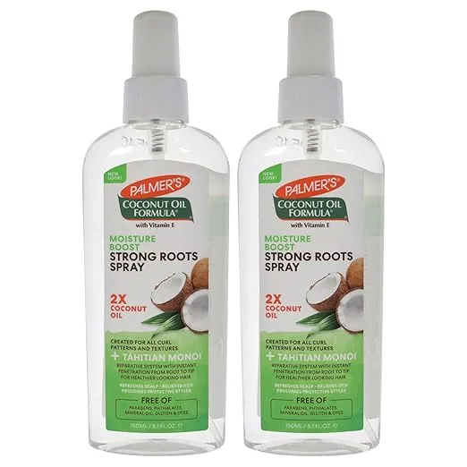 Palmers Coconut Oil Formula Moisture Boost Strong Roots Spray Hair Spray Unisex 5.1 oz Pack of 2
