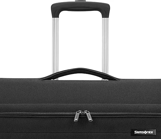 Samsonite Ascella 3.0 Softside Expandable Luggage with Spinners, Black, 2W Garment Bag