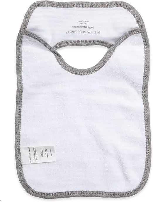 Burt's Bees Baby Unisex Baby Bibs, Lap Shoulder Drool Cloths