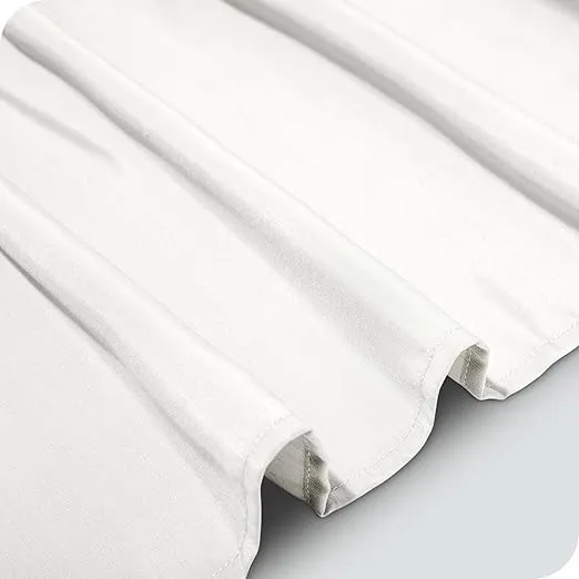 Bare Home Wrap Around Bed Skirt - Adjustable and Ruffled - 15-inch Tailored Drop - Easy Fit - Machine Washable (Full, Cream)