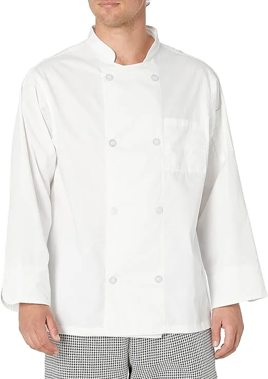 Chef Code Men's 8 Pearl Button Chef Coat
