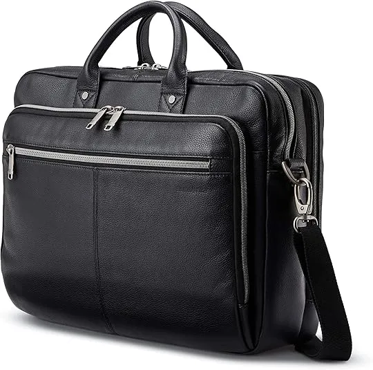 Samsonite Classic Leather Toploader Briefcase