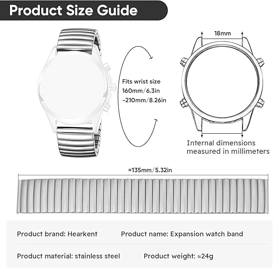 Expansion Watch Bands,Stainless Steel Watchbands,Unisex