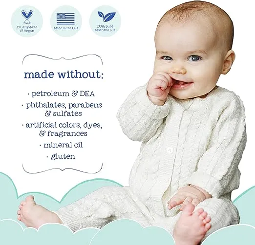 Oilogic Stuffy Nose and Cough Vapor Bath Relief for Babies & Toddlers, Essential Oil Breathe Blend - Naturally Soothes with 100% Pure Lavandin, Orange, Eucalyptus Oil & More - 12.9 fl oz