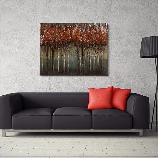 Empire Art Direct Sunset Ground Mixed Media Iron Hand Painted Dimensional Wall Art Ready to Hang, 30" x 40" x 2.0"