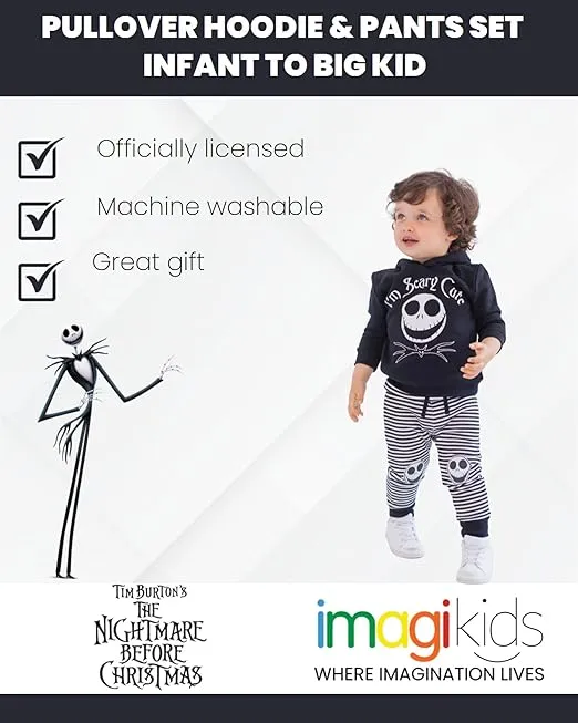 Disney Nightmare Before Christmas Jack Skellington Hoodie and Pants Outfit Set Infant to Big Kid