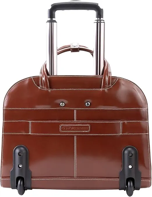 Davis Leather 15.4" Wheeled Ladies' Laptop Case