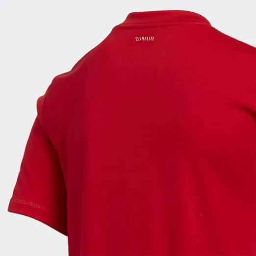 adidas Boys' Short Sleeve Aeroready Performance Logo Tee T-Shirt