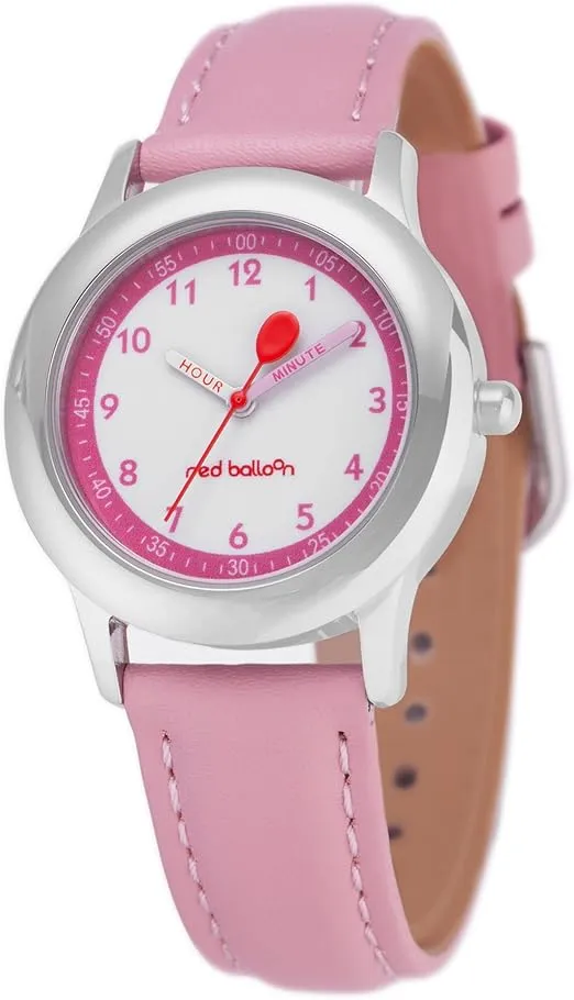 Red Balloon Kids' Stainless Steel Time Teacher Analog Quartz Strap Watch