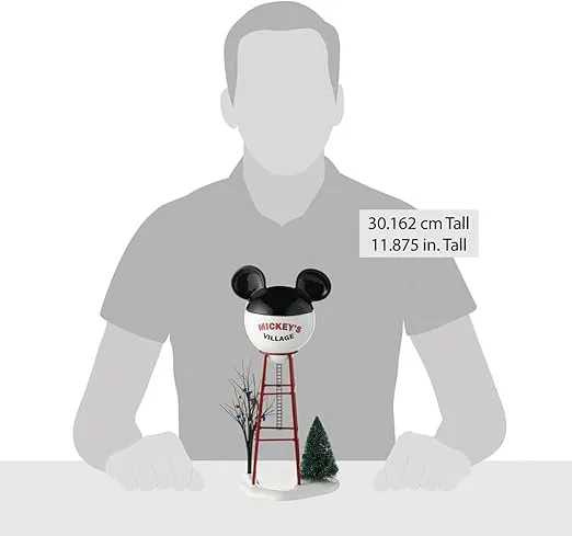 Department 56 Disney Village Mickey Water Tower Accessory Figurine, 11.875 inch