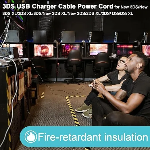 3DS USB Charger Cable Power Cord for New 3DS/New 3DS XL/3DS XL/3DS/New 2DS XL/New 2DS/2DS XL/2DS/ DSi/DSi XL (3.9ft/120cm) (1)
