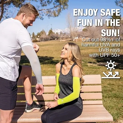 SportsTrail Cooling Arm Sleeves for Men & Women – Breathable, Moisture-Wicking Arm Sleeves for Women, Men & Kids