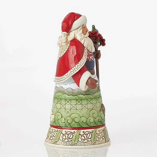 Enesco Jim Shore Heartwood Creek Christmas Around The World New Zealand Santa Figurine, 7 Inch, Multicolor