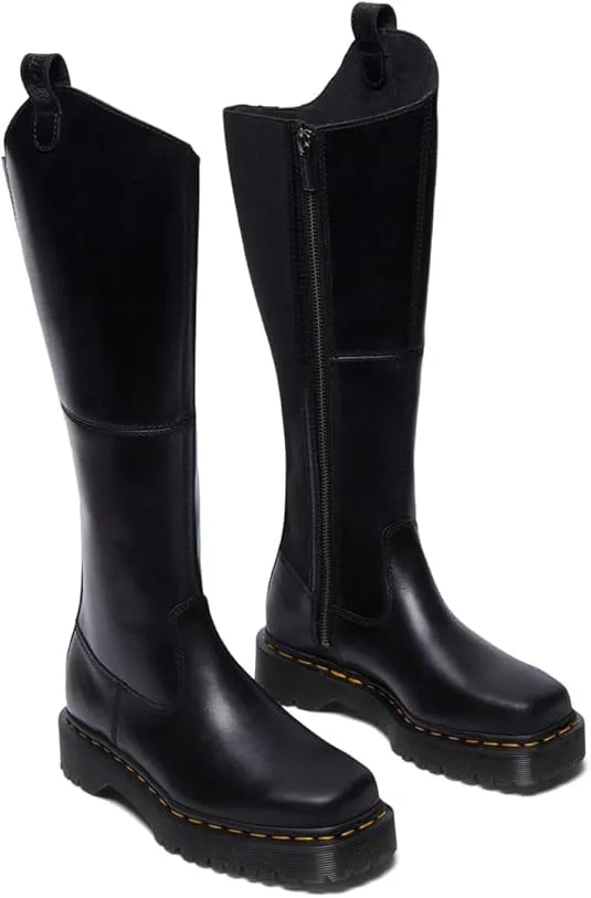 Dr. Martens Women's Amaayah Hi Leather Bex Riding Boots Knee High