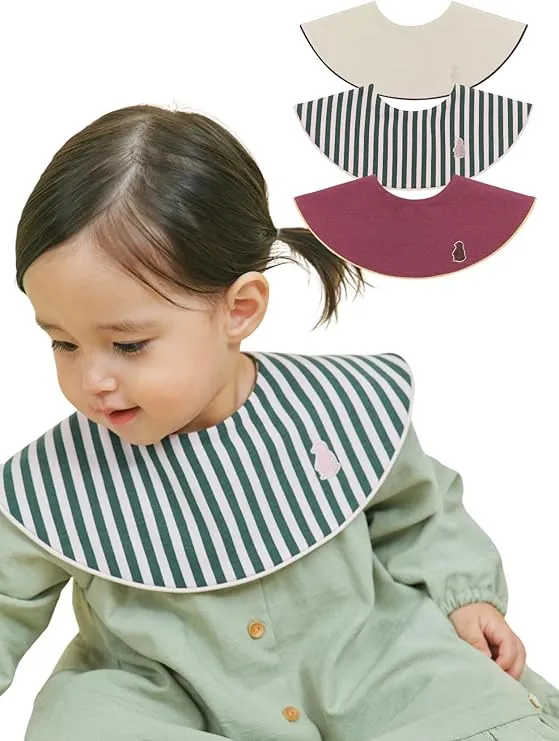 Konny Baby Bibs 5-Pack, 360 ° Rotate, Soft and Absorbent Bandana Drooling for Boys Girls baby Essentials