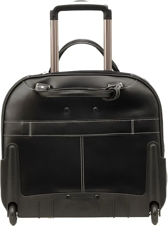 Wheeled Ladies' Laptop Briefcase, Black