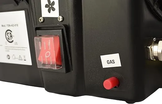 Flame King 60,000 BTU Portable Propane Forced Air Heater Outdoor Great for Jobsite, Construction, Garage, Patio, Stainless Steel