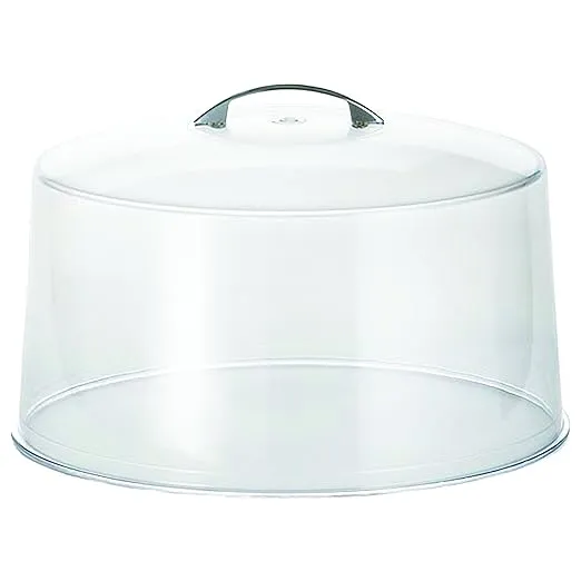 TableCraft Products 422 Metal Handle Cake Cover, 7" Height, 12" Width, 12" Length