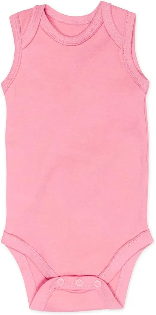 HonestBaby Multipack Sleeveless and Cami Bodysuits One-Piece 100% Organic Cotton for Infant Baby Boys, Girls, Unisex