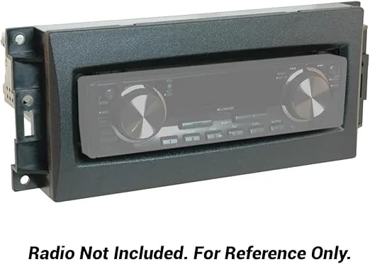 Scosche CR1288B Single DIN Radio Dash Kit Compatible with Select 2007-19 Chrysler, Dodge and Jeep Vehicles - Aftermarket Car Stereo Installation - See Fit Guide in Images for Vehicles - Not Double DIN